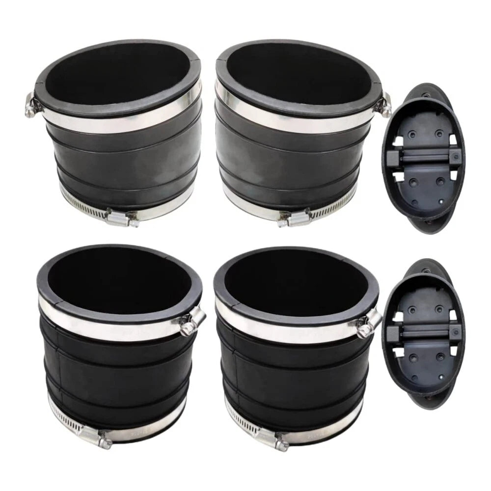 Y Pipe Exhaust Bellows Hose Kit 32-14358T 32-44348T for Mercruiser V6 V8