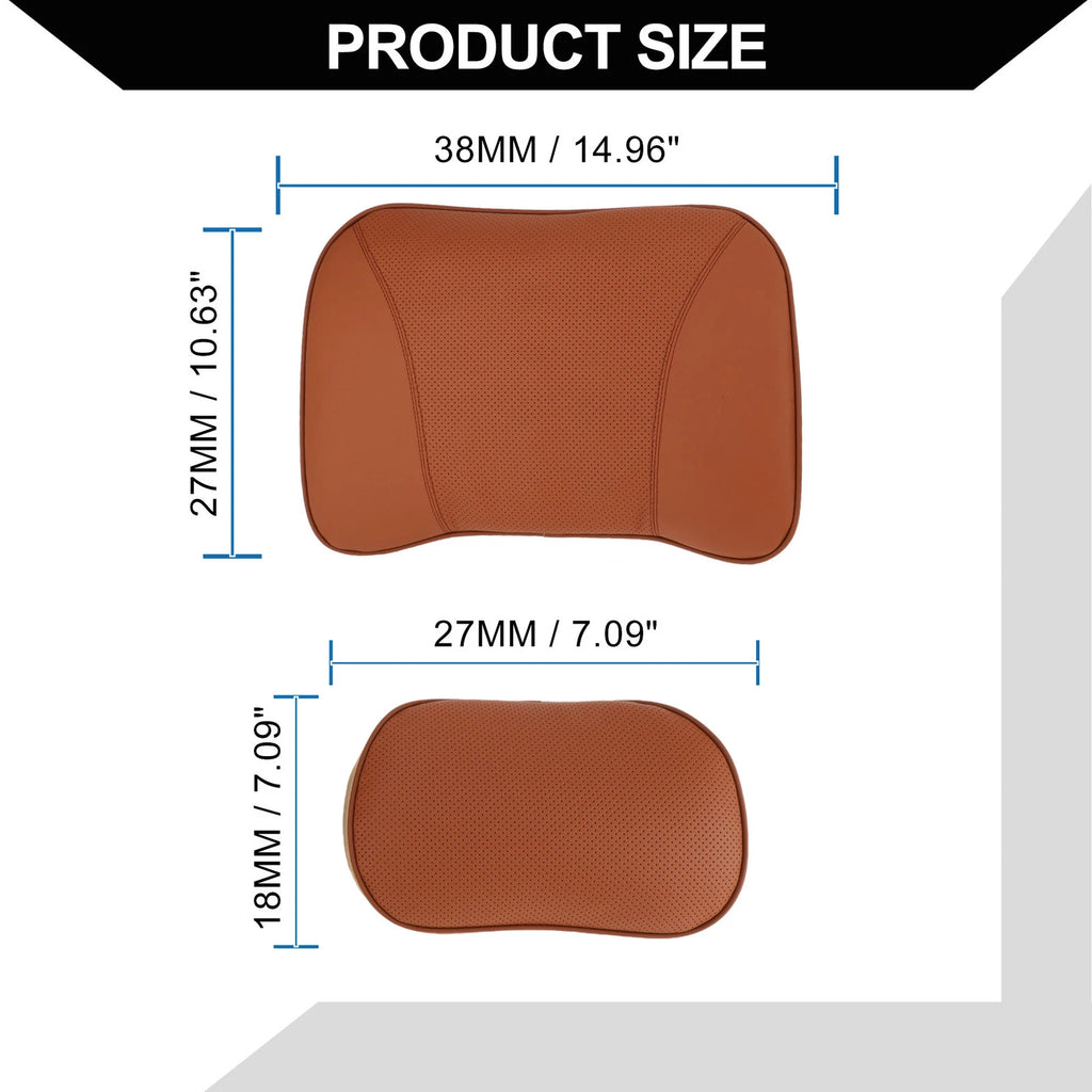 Set of 1 Memory Foam Car Headrest Pillow for Neck Back Support
