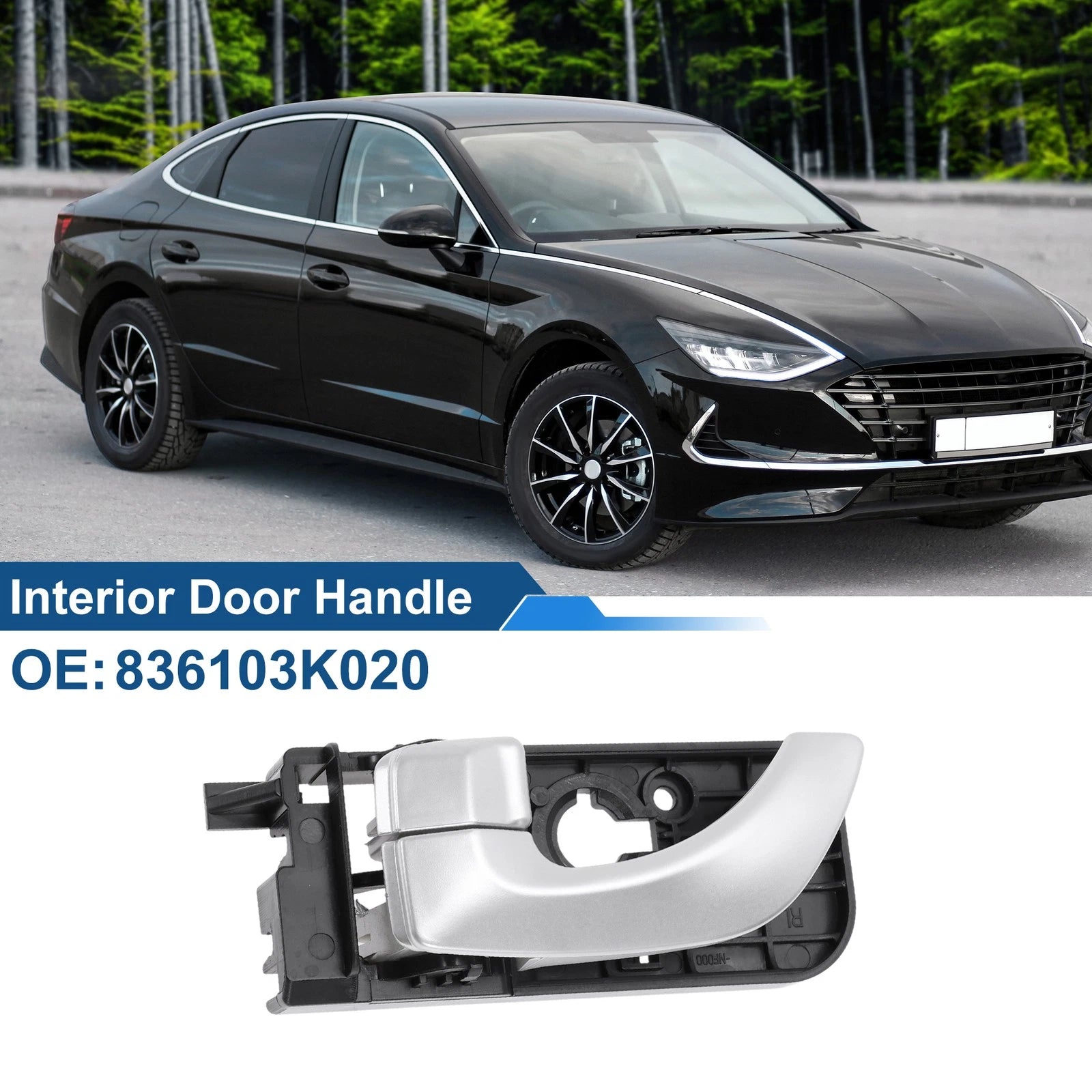 Rear Left Interior Door Handle Replacement for Hyundai Sonata (2015–2019)