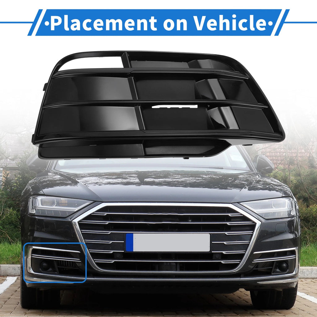 Front Right Fog Light Grill Replacement for Audi Q5 SQ5 (2018–2022)