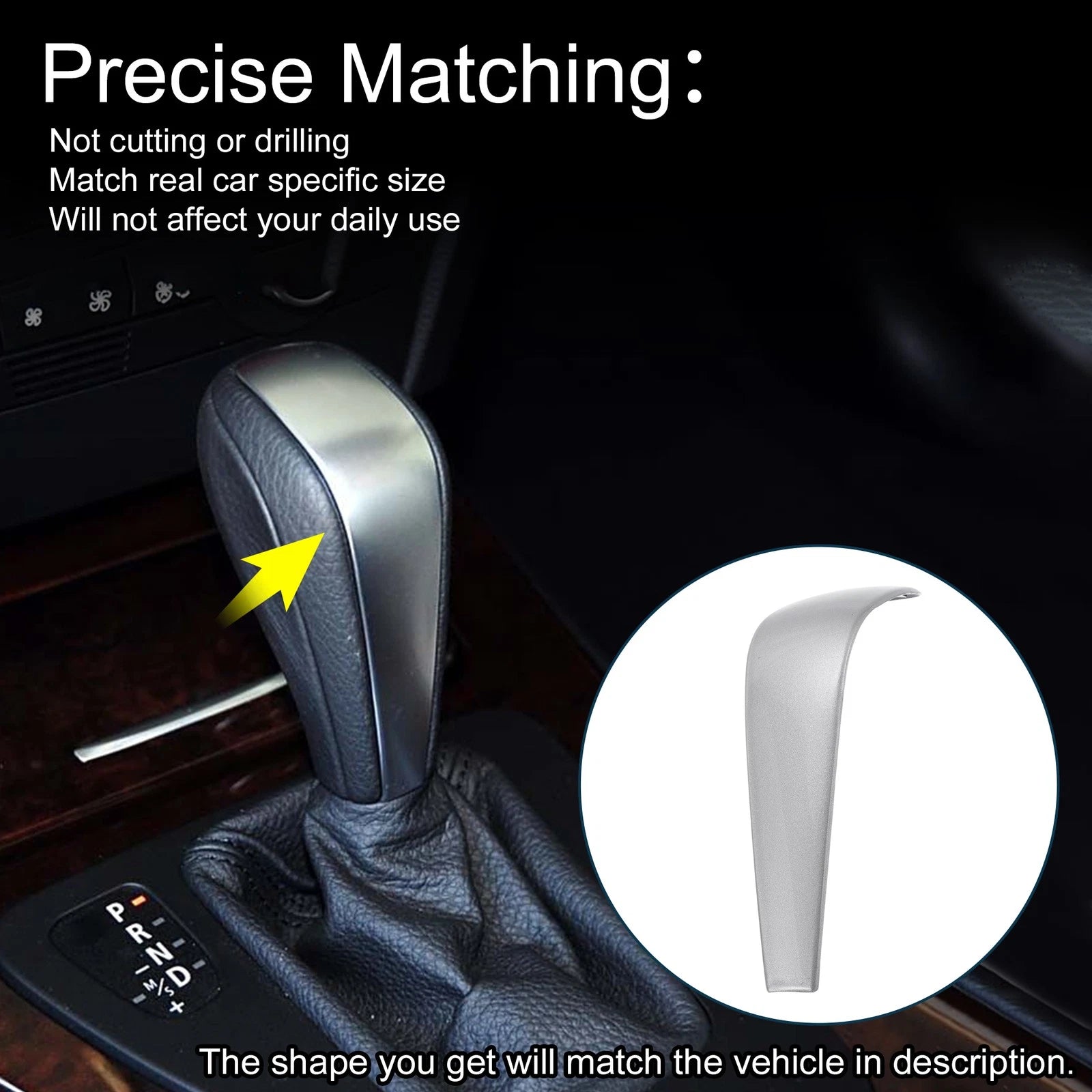 Gear Shift Knob Cover Sticker for BMW 1 3 Series Z4 X1 E90 E92 (2005–2012)