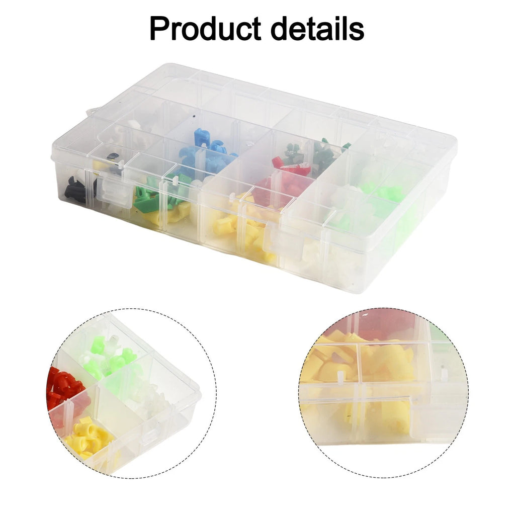 Set of 160 Plastic Door Lock Rod Clips for Replacement