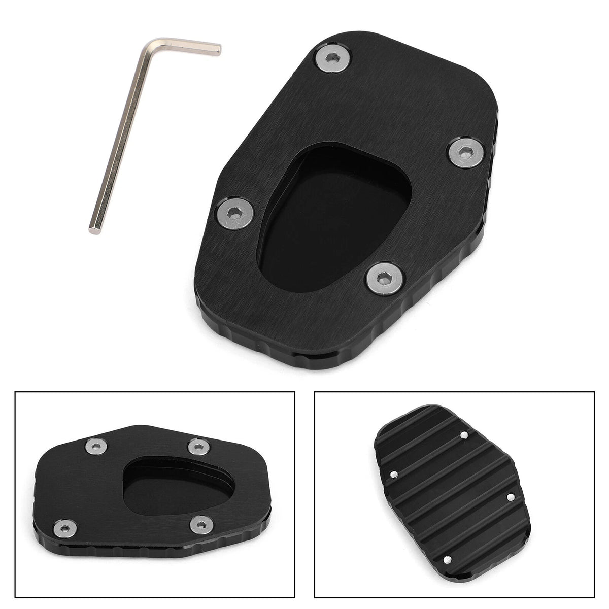 Kickstand Sidestand Enlarged Plate Pad for Yamaha Niken/GT (2019–2020) Black