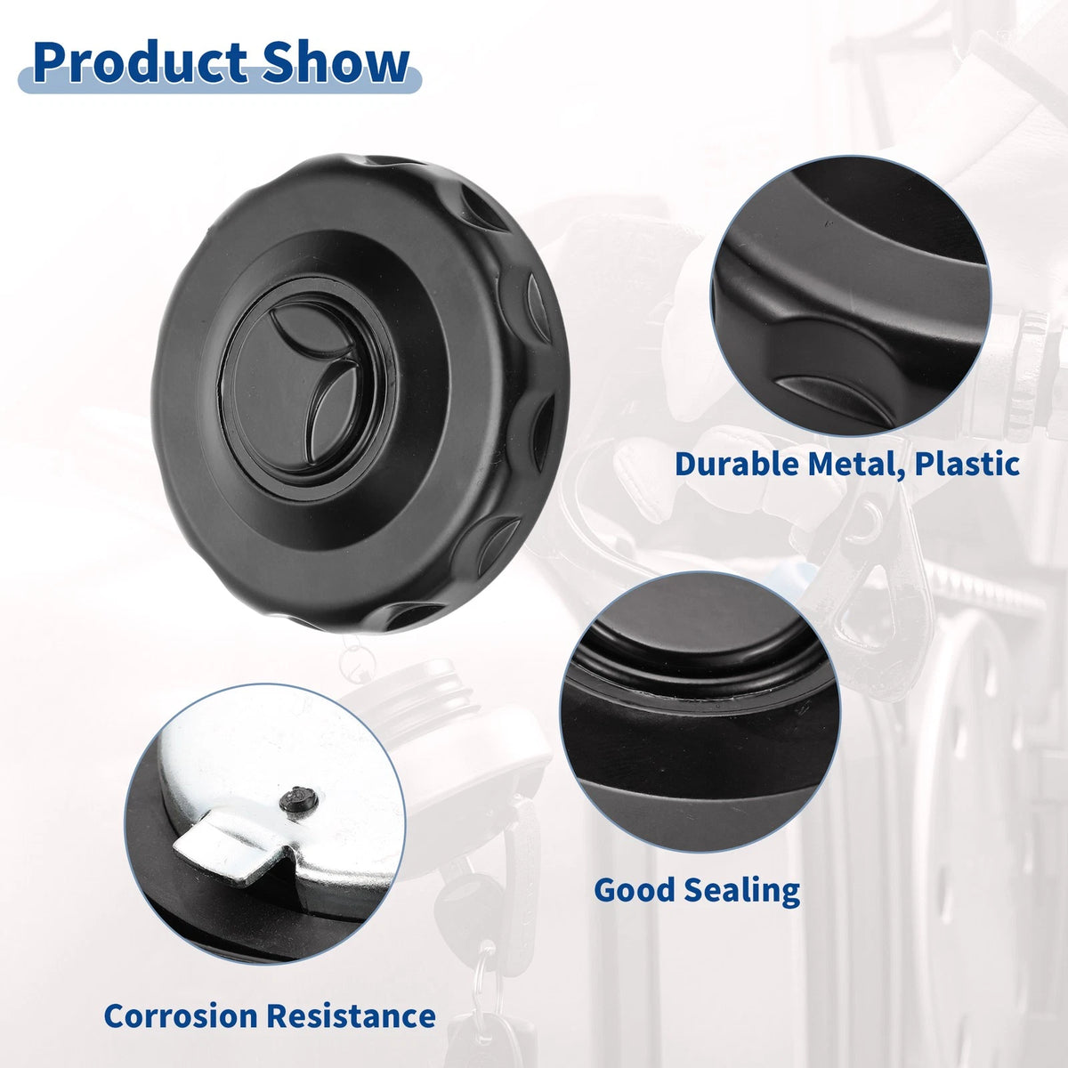 Locking Gas Cap Fuel Tank Cap Cover with Keys for Mercedes Benz (2000–2025)
