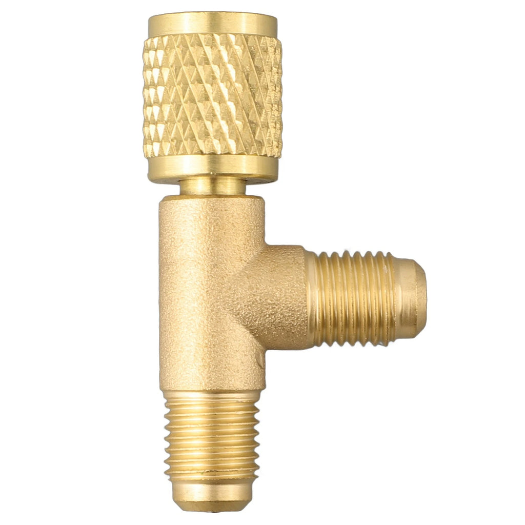 Quick Connect Tee Adapter with 1/4 SAE Brass Valve for Universal Applications
