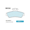 2 Rear Slotted Dimpled Disc Rotors + Bendix Brake Pads for Commodore VT-VZ