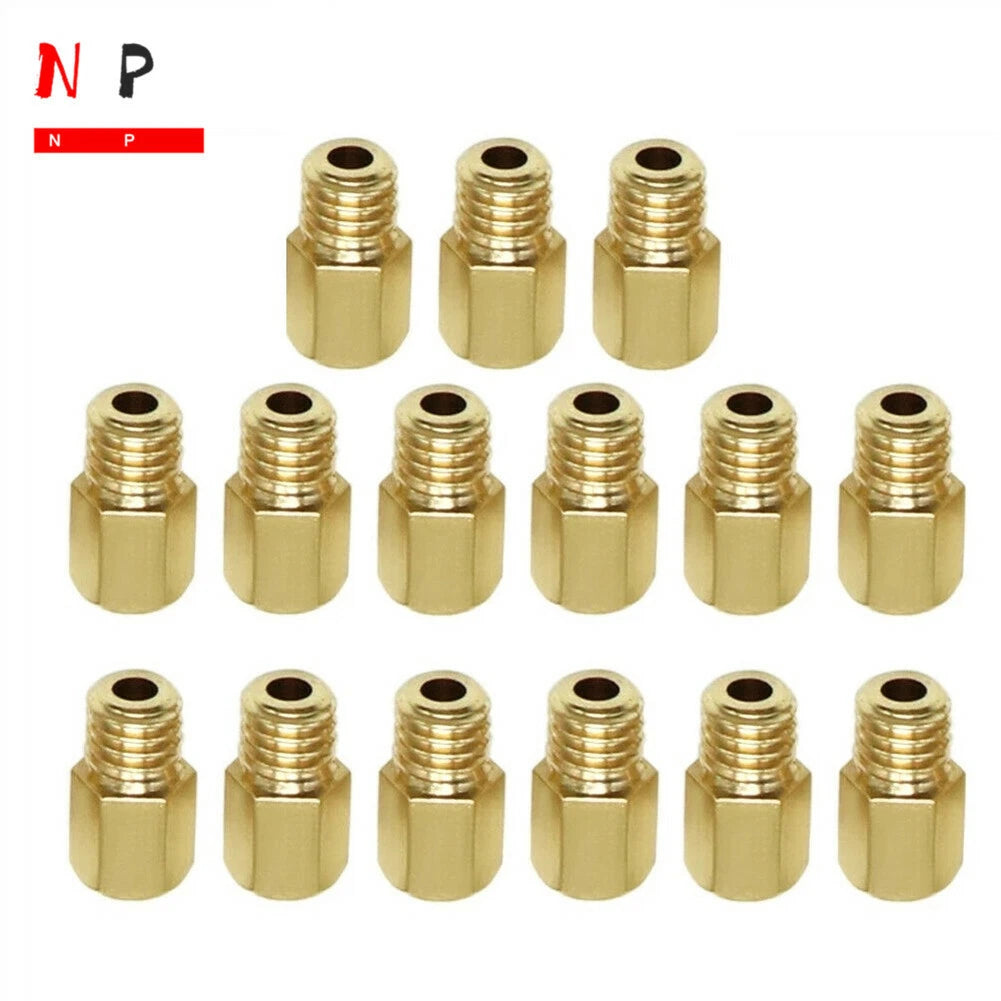 15 Pcs Hex Type Main Jets for Mikuni VM/TM/TMX Carburetor (#330-#470)