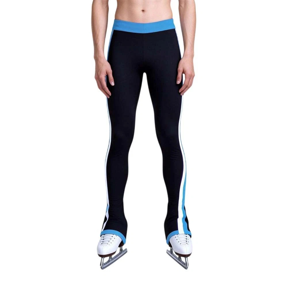 Waterproof Striped Elastic Leggings for Women (Figure Skating Practice)