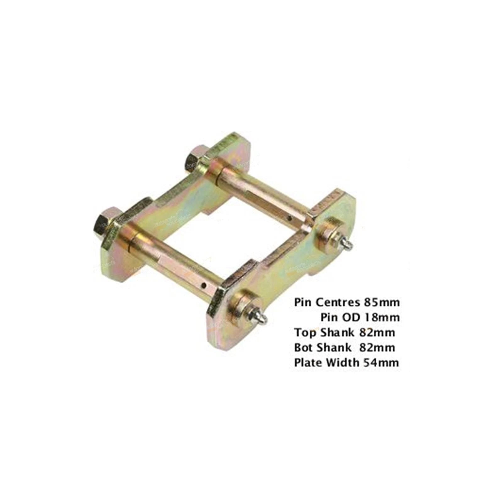 2 Greasable Leaf Spring Shackles for Maverick DA 4X4 Ute (1988–1994)