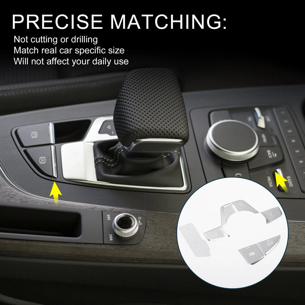 Handbrake Button Switch Cover for Audi A4 B9 A5 Replacement (2017–2020)