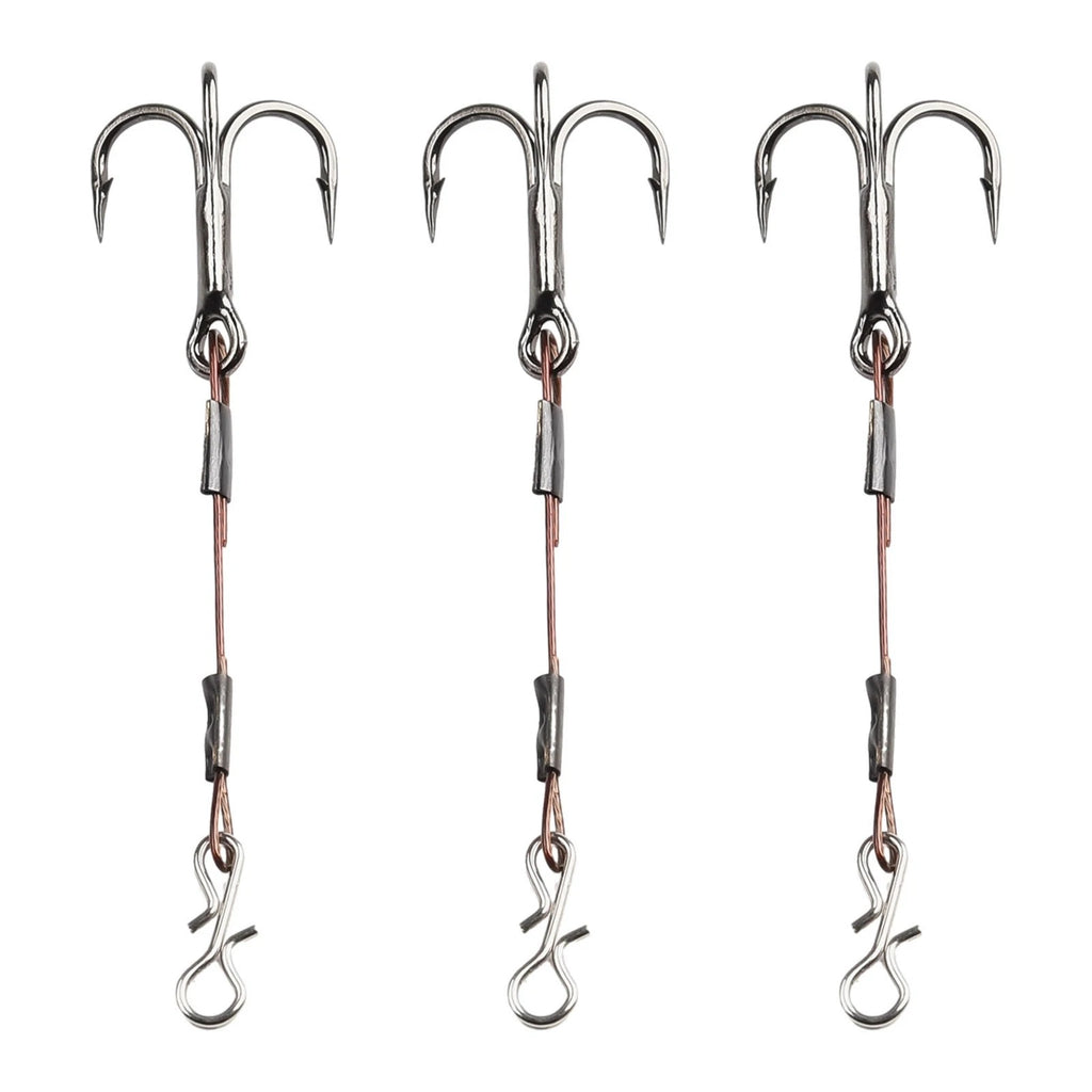 Treble Hooks for Pike Lure Tool (Portable, Random Color)