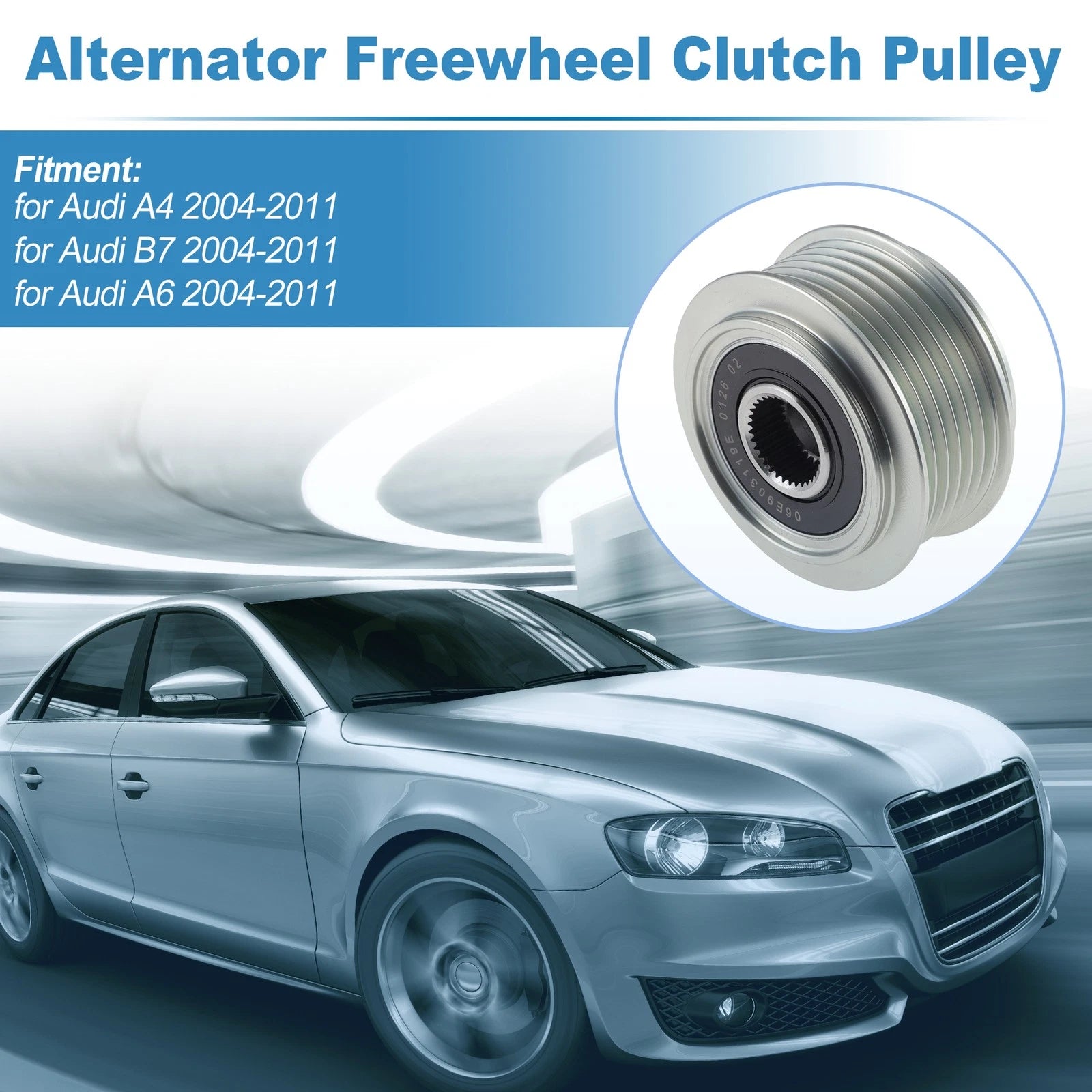 Alternator Freewheel Clutch Pulley OEM Replacement for Audi A4 (2004–2011)
