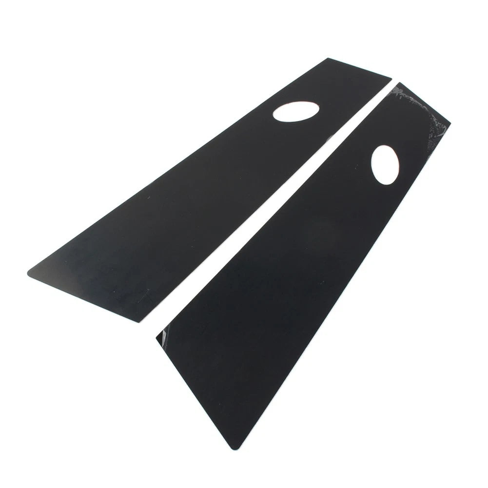2X Bright Black Door Window Pillar Posts Trim for Tesla Model 3 (2017–2022)