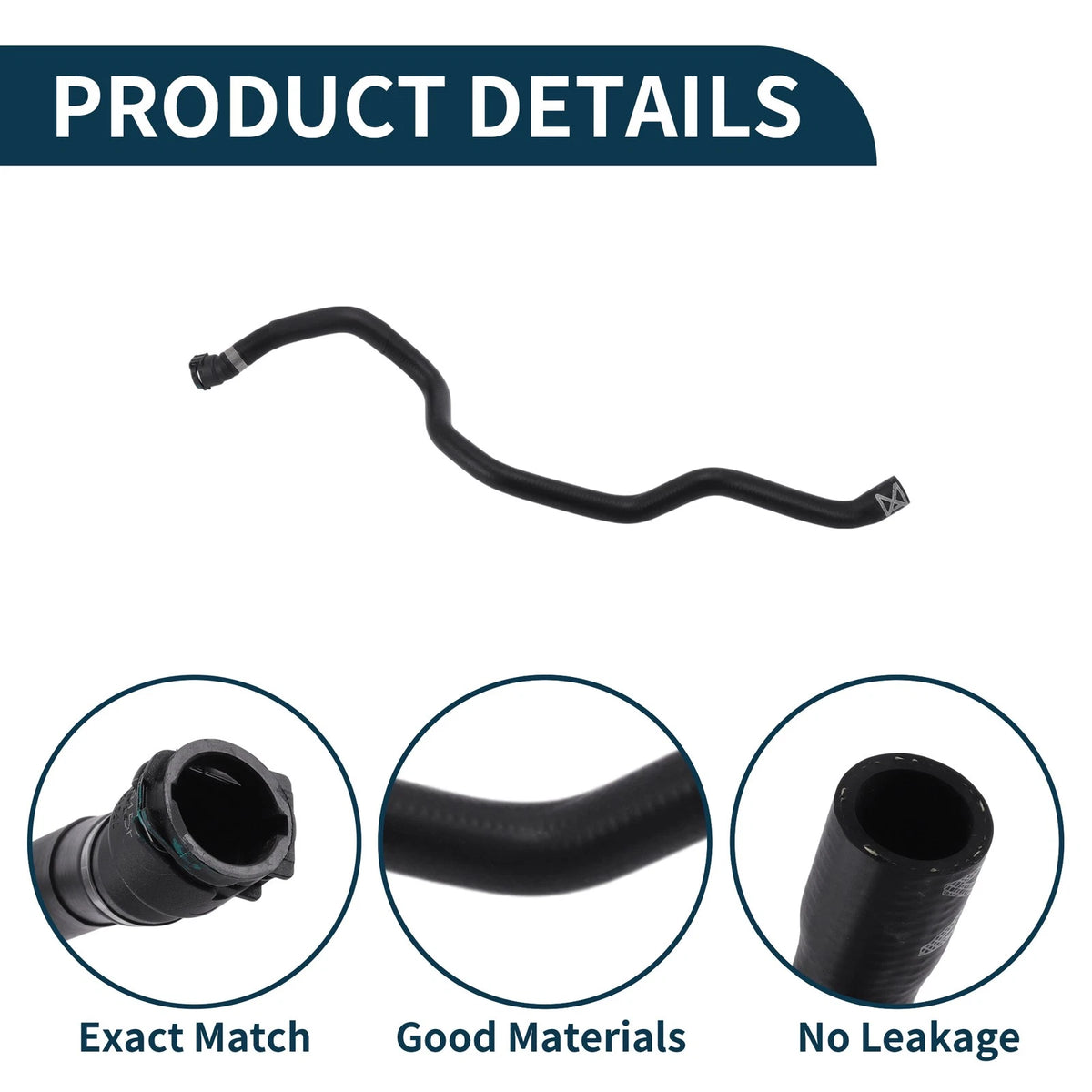 Radiator Hose for Porsche Cayenne (2017) No. 95810626101 Rubber