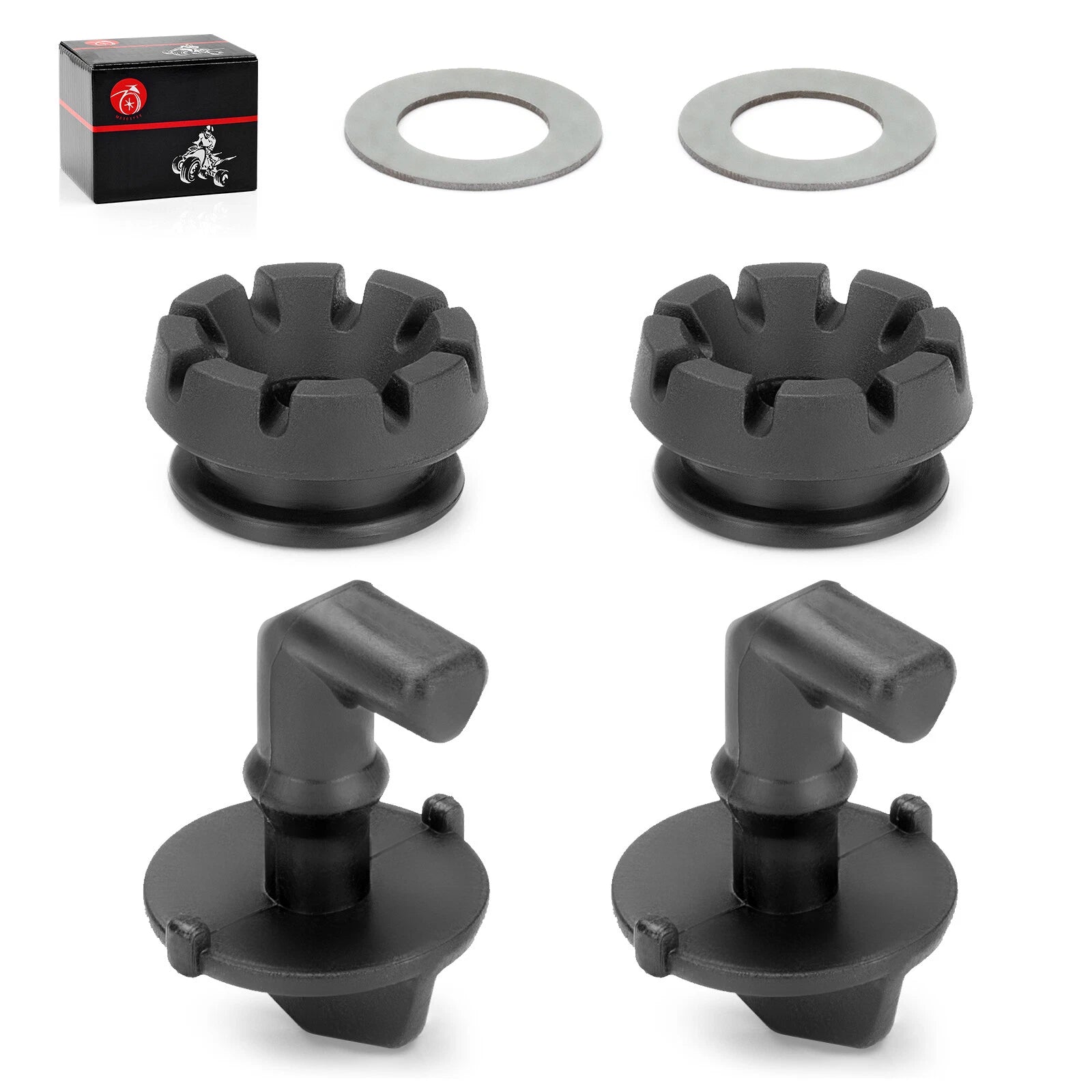 2Pcs Hood Latch Toggles with Grommets Washers Kit for Polaris RZR 570 (2012–2022)