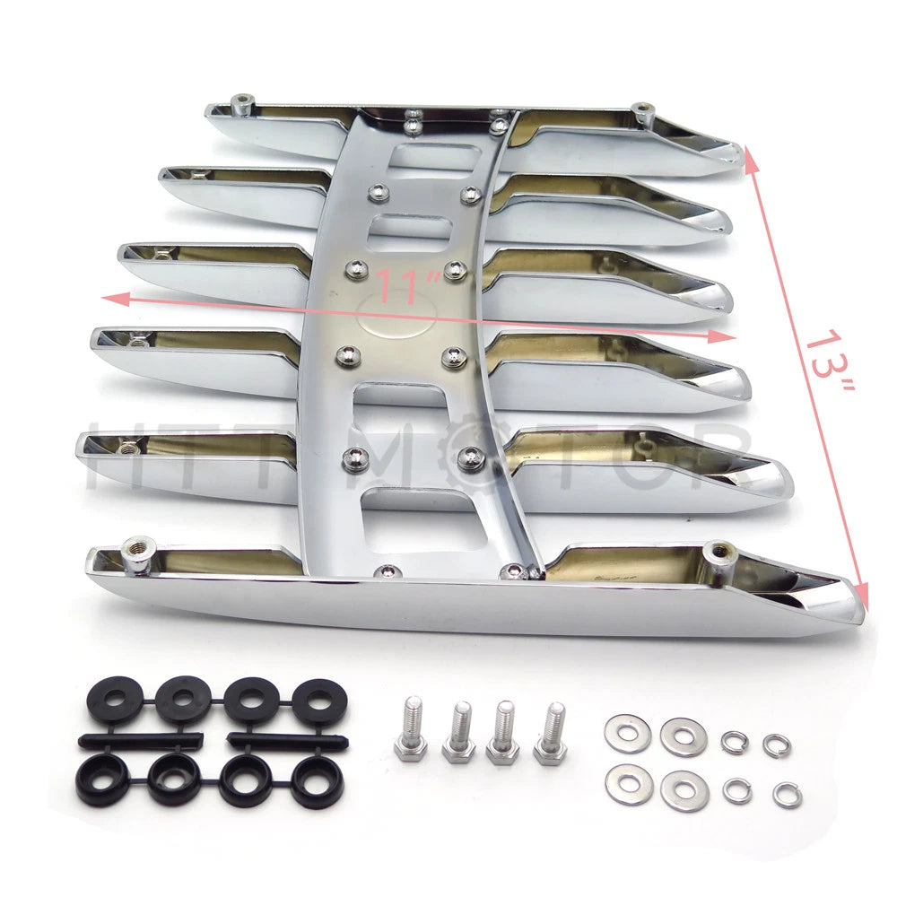 Stealth Top Luggage Rail Rack for Harley Touring (Chrome)