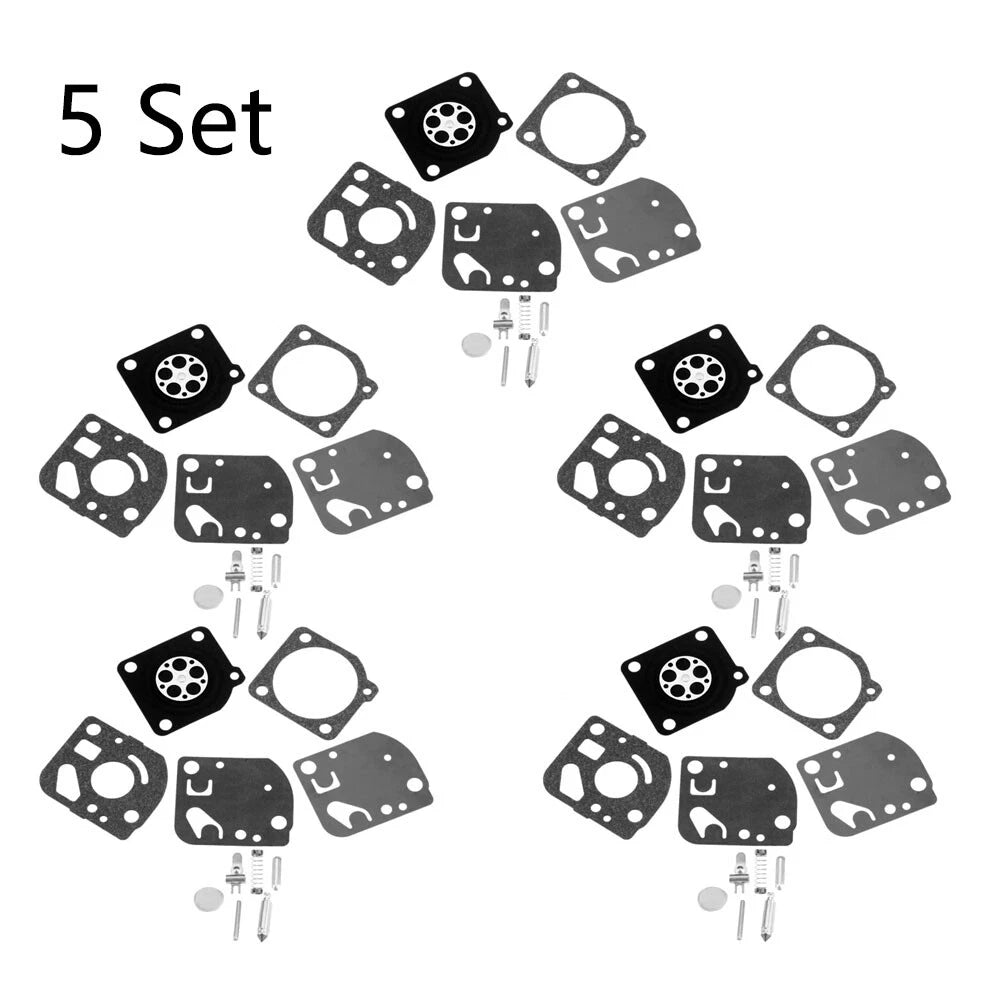 Set of 5 Carburetor Rebuild Kits for ZAMA RB-21 ECHO GT 1100 2100 PB1000 SRM1400