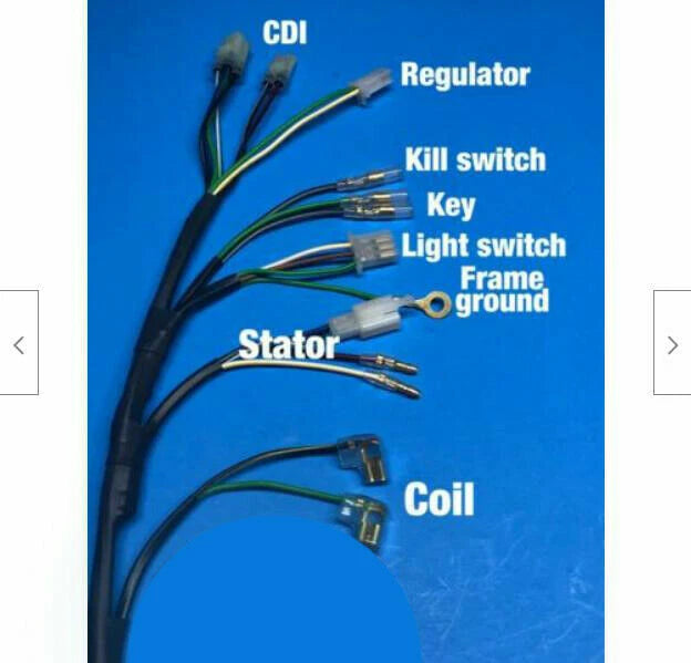 Race Cut Wiring Harness with Kill Switch for Honda TRX250R (1986–1988)