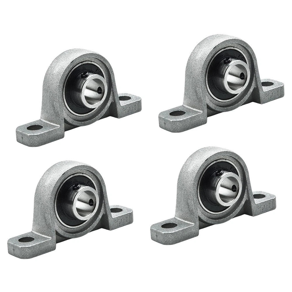 Set of 4 KP08 Spherical Roller Mounted Pillow Bearings for