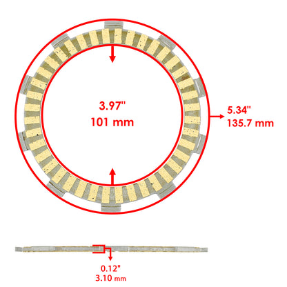Clutch Friction Plates Replacement for Honda CBR929RR (2000–2001)