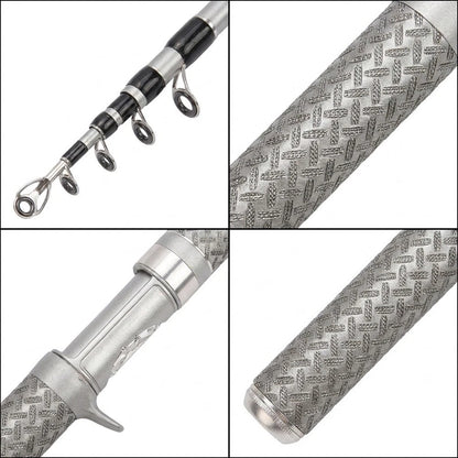 Telescopic Carbon Fiber Trout Rod 1.5m 1.65m for Stream Use
