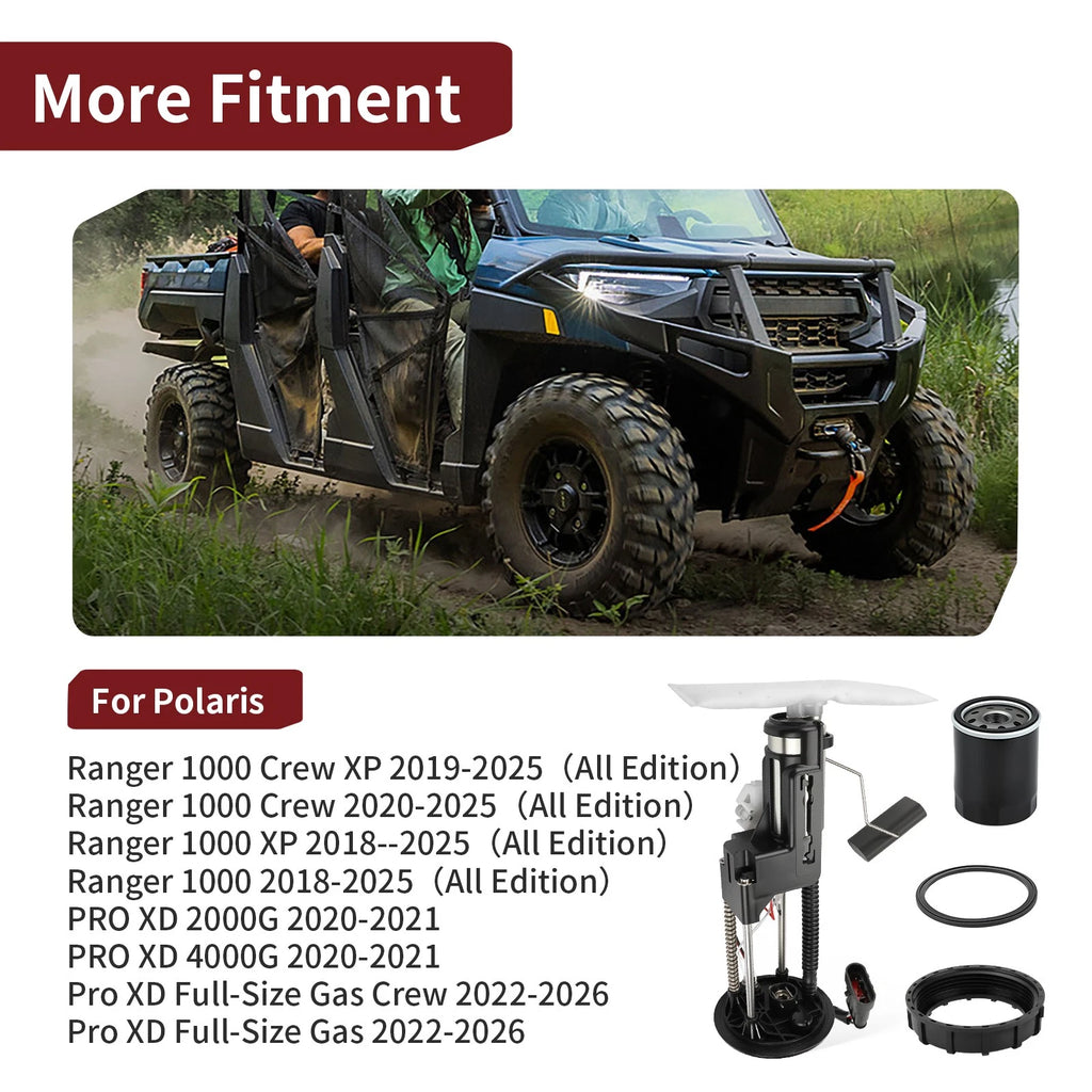 Fuel Pump Assembly + Oil Filter for Polaris Ranger Crew XP 1000 (2019–2025)
