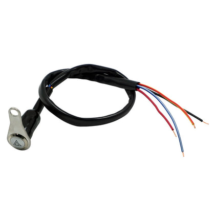 12V Motorcycle Push Button Switch ON OFF for Handlebar with Red LED