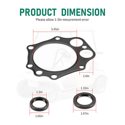 Engine Gaskets Seals Kit for Club Car DS Precedent Gas Golf Cart FE350 (2005–2015)