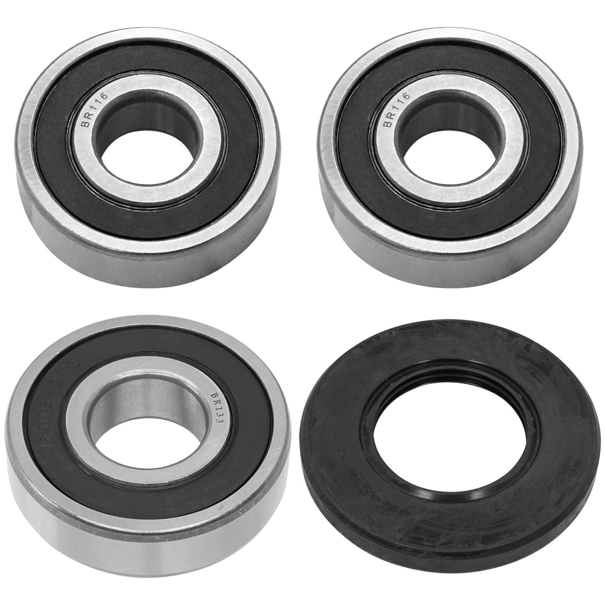 Rear Wheel Ball Bearings Seals Kit for Suzuki LS650 LS650F LS650P Savage (1986–2009)