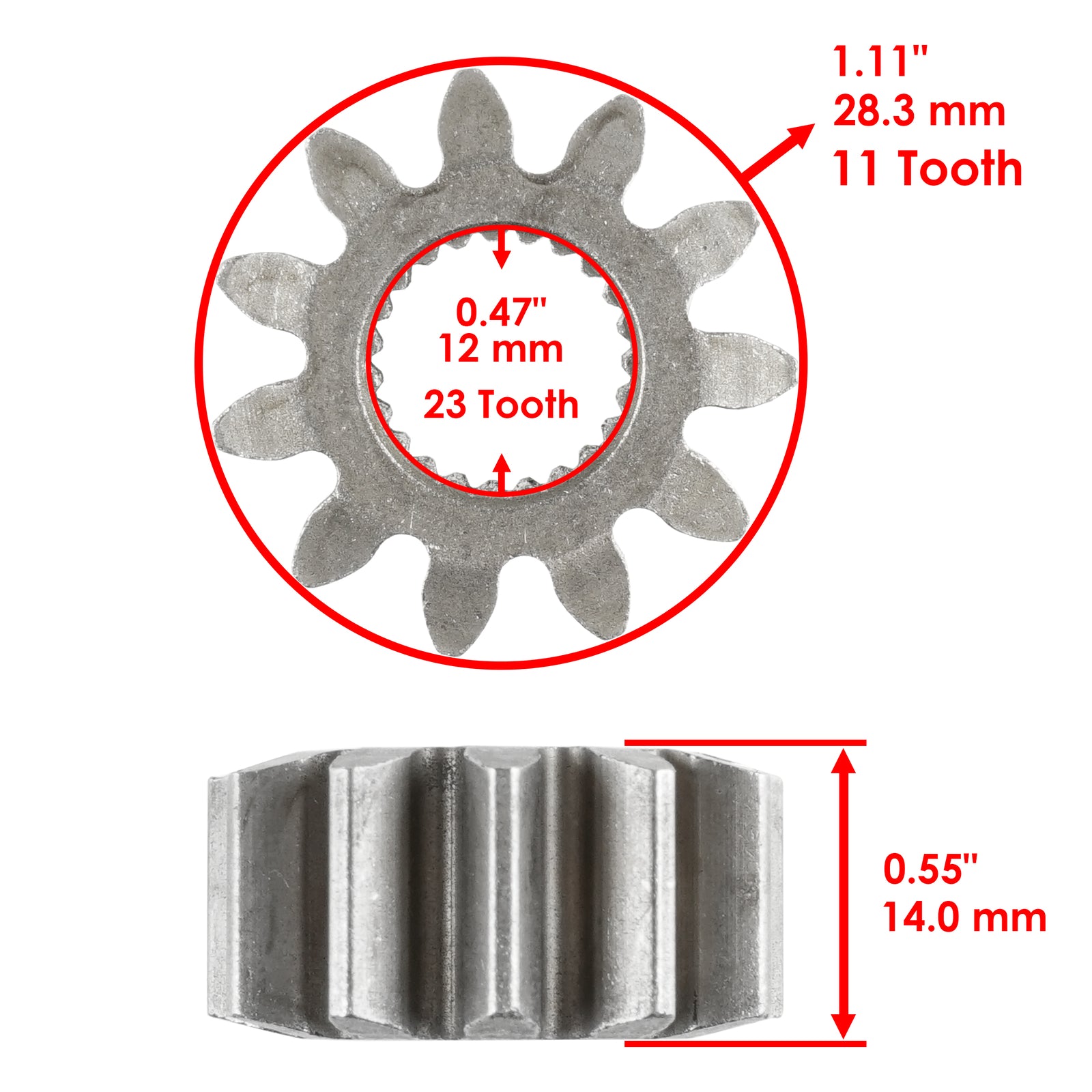 Steering Sector Plate Pinion Gear Replacement for Toro GT2300 (1990–2009)