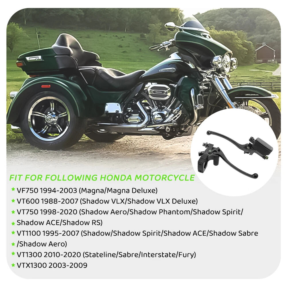 Brake Master Cylinder & Clutch Lever Set for Honda Shadow VLX 600 (1988–2007)