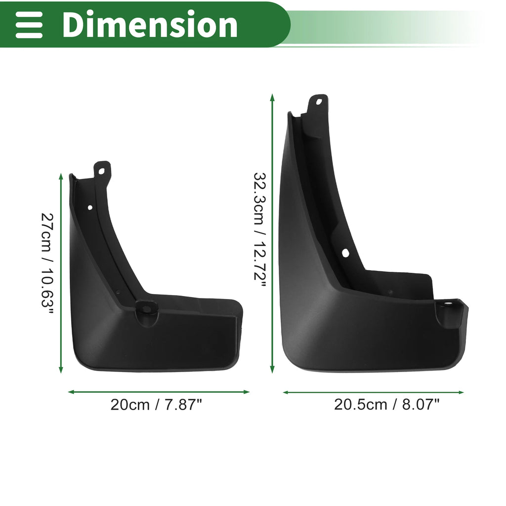 Mud Flaps Splash Guards for Buick Encore GX (2019–2020) W/ Mounts