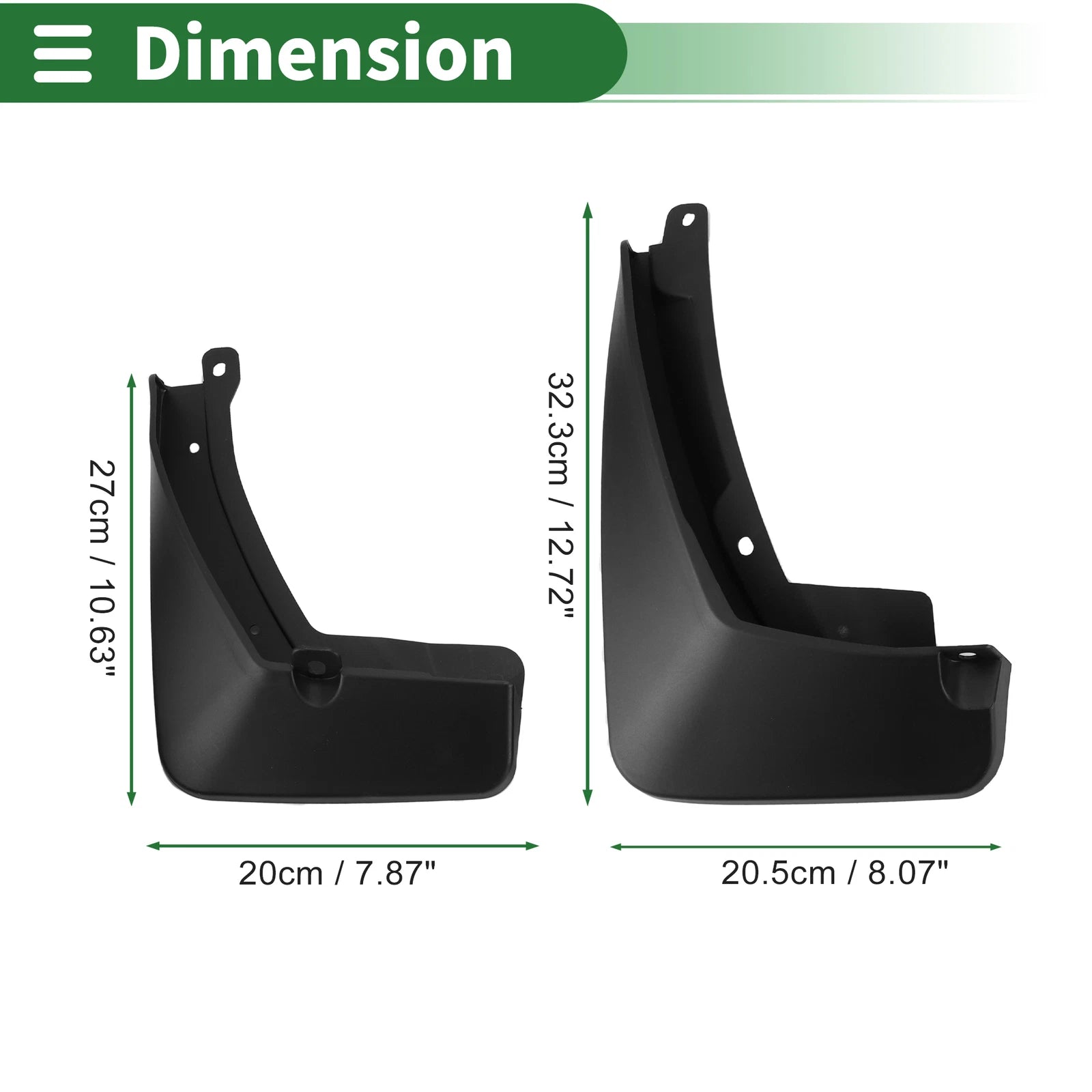 Mud Flaps Splash Guards for Buick Encore GX (2019–2020) W/ Mounts