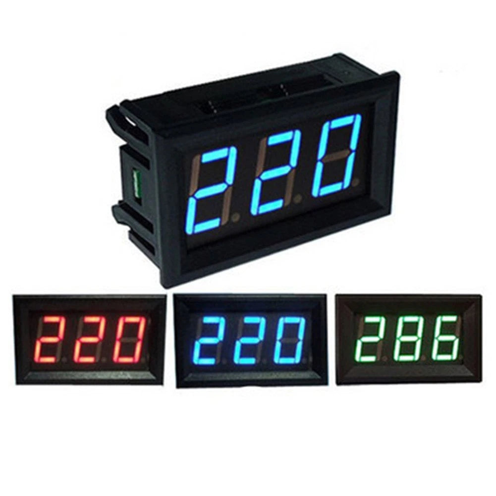 LED Voltage Gauge Panel AC220V 70V-500V 2 Line Display
