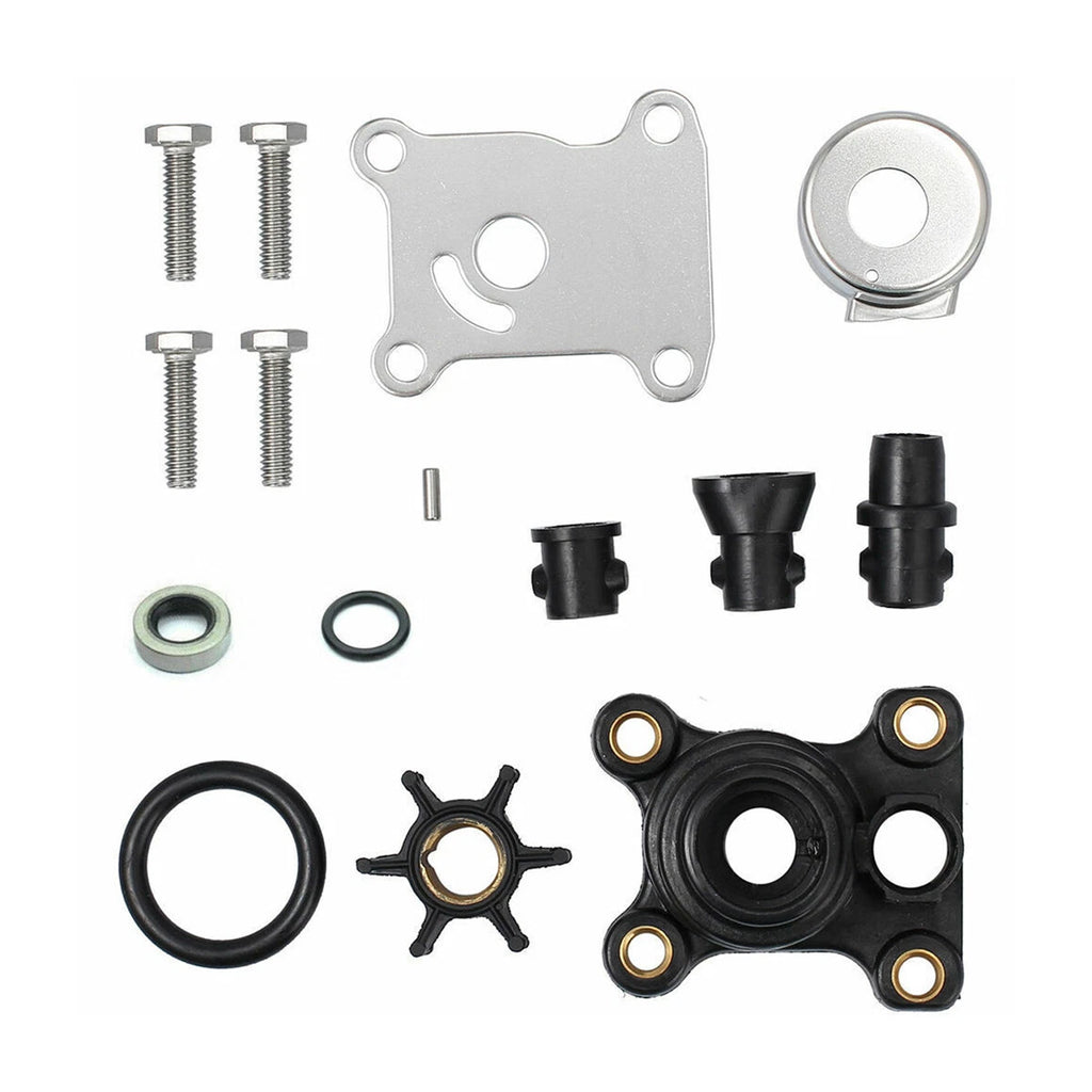 Water Pump Impeller Kit for Johnson Evinrude 9.9-15HP (1974–2007) Replaces 394711