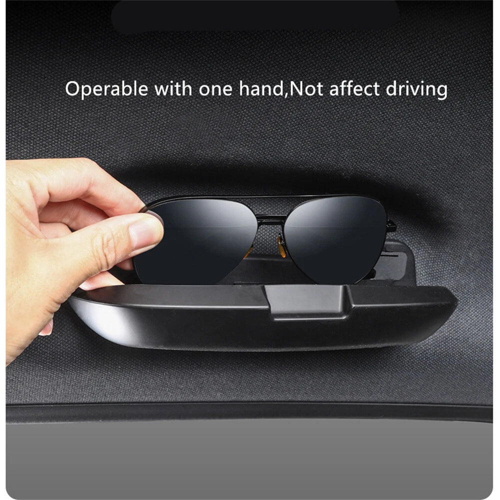Sunglasses Case Holder Storage Box For Toyota LandCruiser Prado LC250 2024 Black