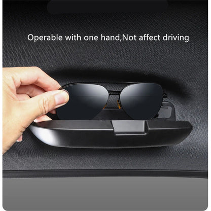 Sunglasses Case Holder Storage Box For Toyota LandCruiser Prado LC250 2024 Black