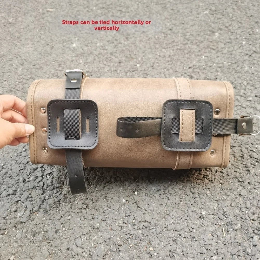 Classic Handlebar Bag for Electric Bike and Motorcycle Tool Storage