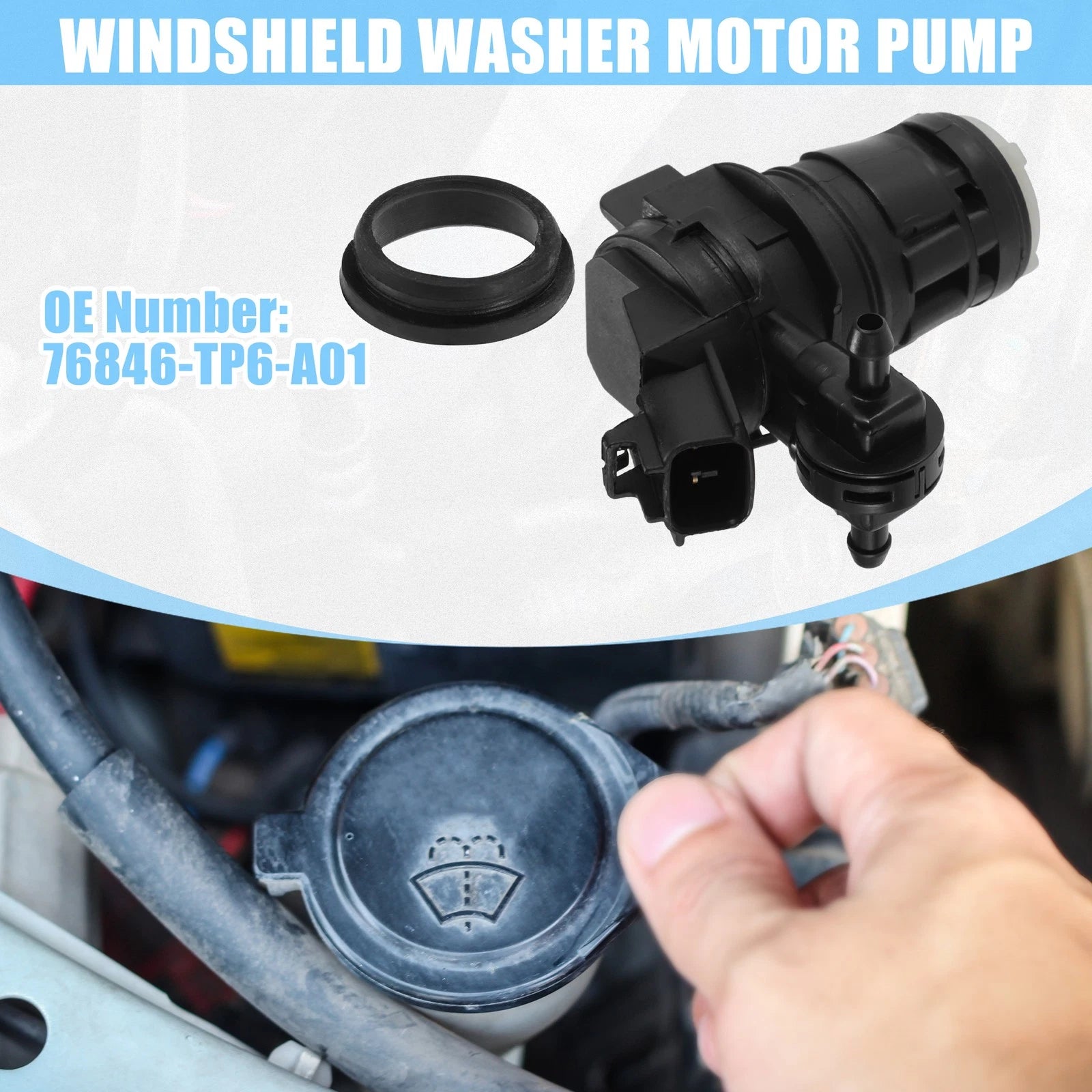 Windshield Washer Motor Pump Replacement for Toyota RAV4 (2004–2014)