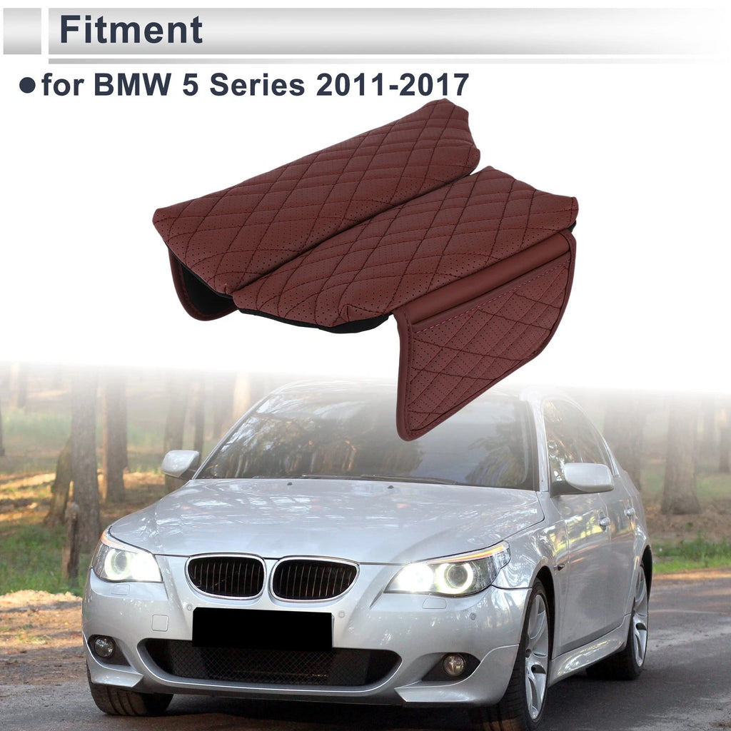 Car Center Console Cover with Storage Bag for BMW 5 Series (2011–2017) 1 Pair