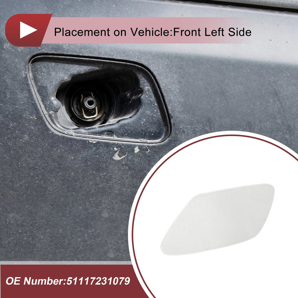 Headlight Washer Nozzle Cover Cap Replacement for BMW Z4 (2009–2016)