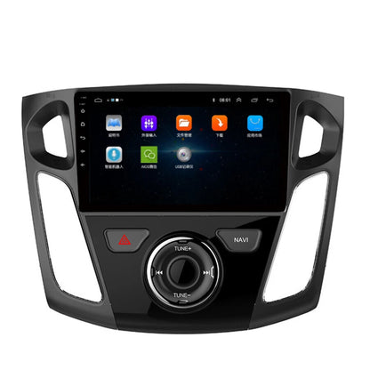 9" Android 9.1 Quad Core Car Media Player GPS Real Button For Ford Focus 12-17