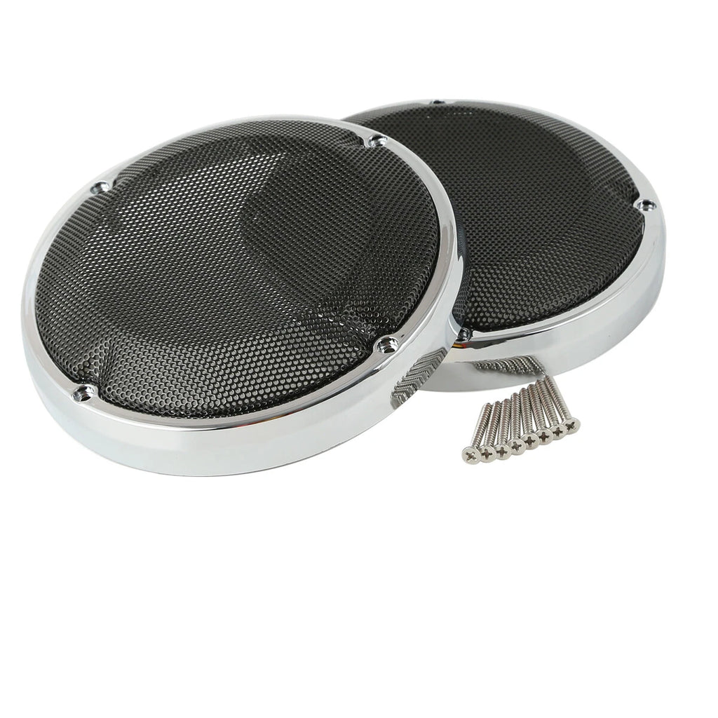 Chrome Ring Speaker Grill for Harley Electra Glide (1983–2024)