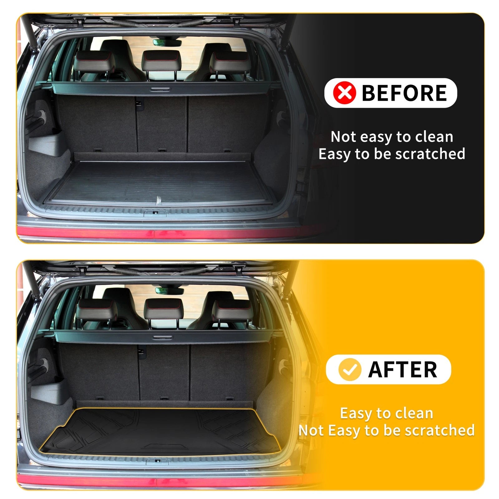 Rear Trunk Mat Replacement for BMW X5 5 Seats (2014–2018) TPE Cargo Liner