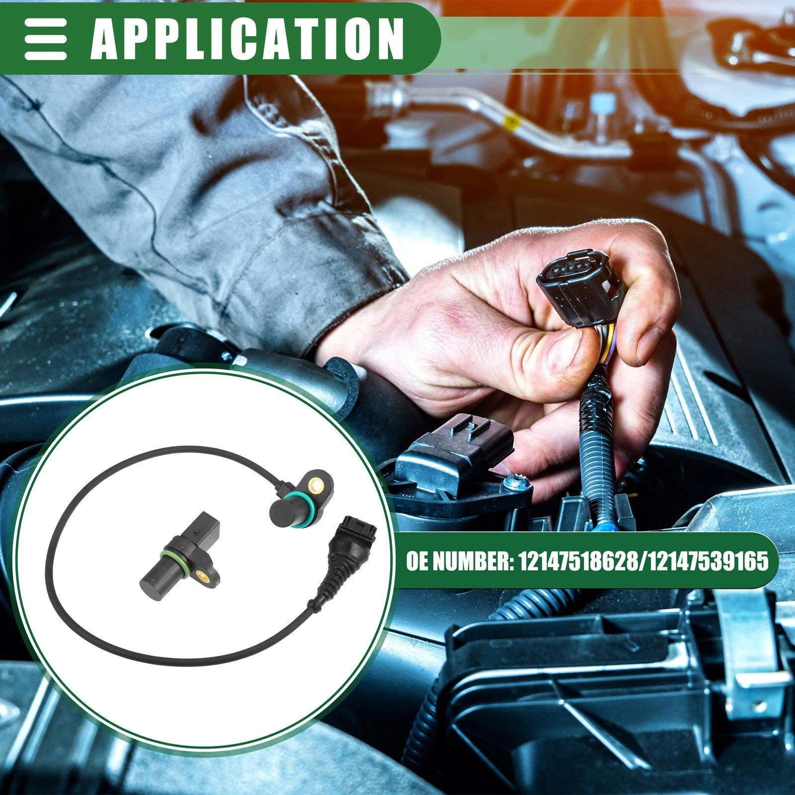 Engine Camshaft Position Sensor Set Replacement for BMW 325Ci (2001–2006)