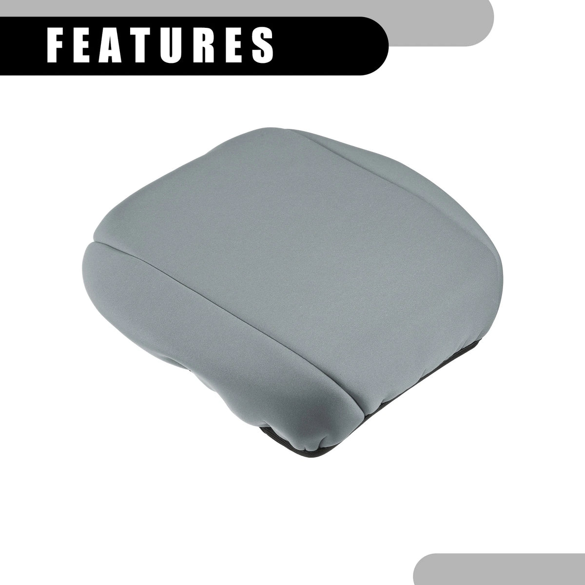 Center Console Lid Armrest Cover for Jeep Wrangler (2018–2023) Gray