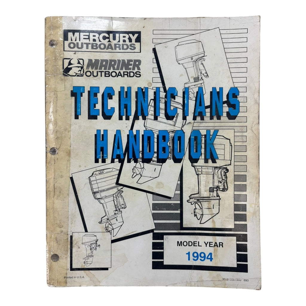 Technicians Handbook for Mercury Mariner Outboards (1994) 90-816981940