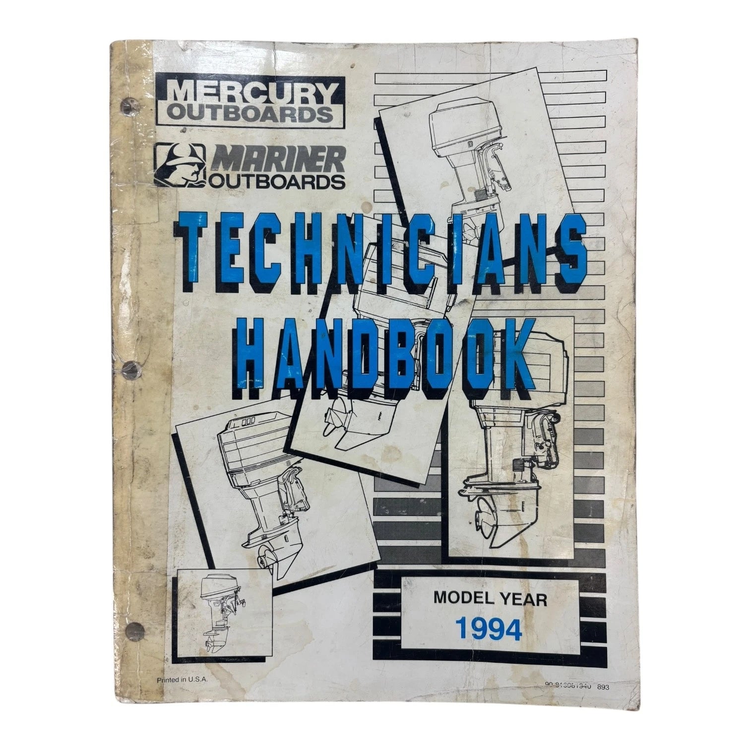 Technicians Handbook for Mercury Mariner Outboards (1994) 90-816981940