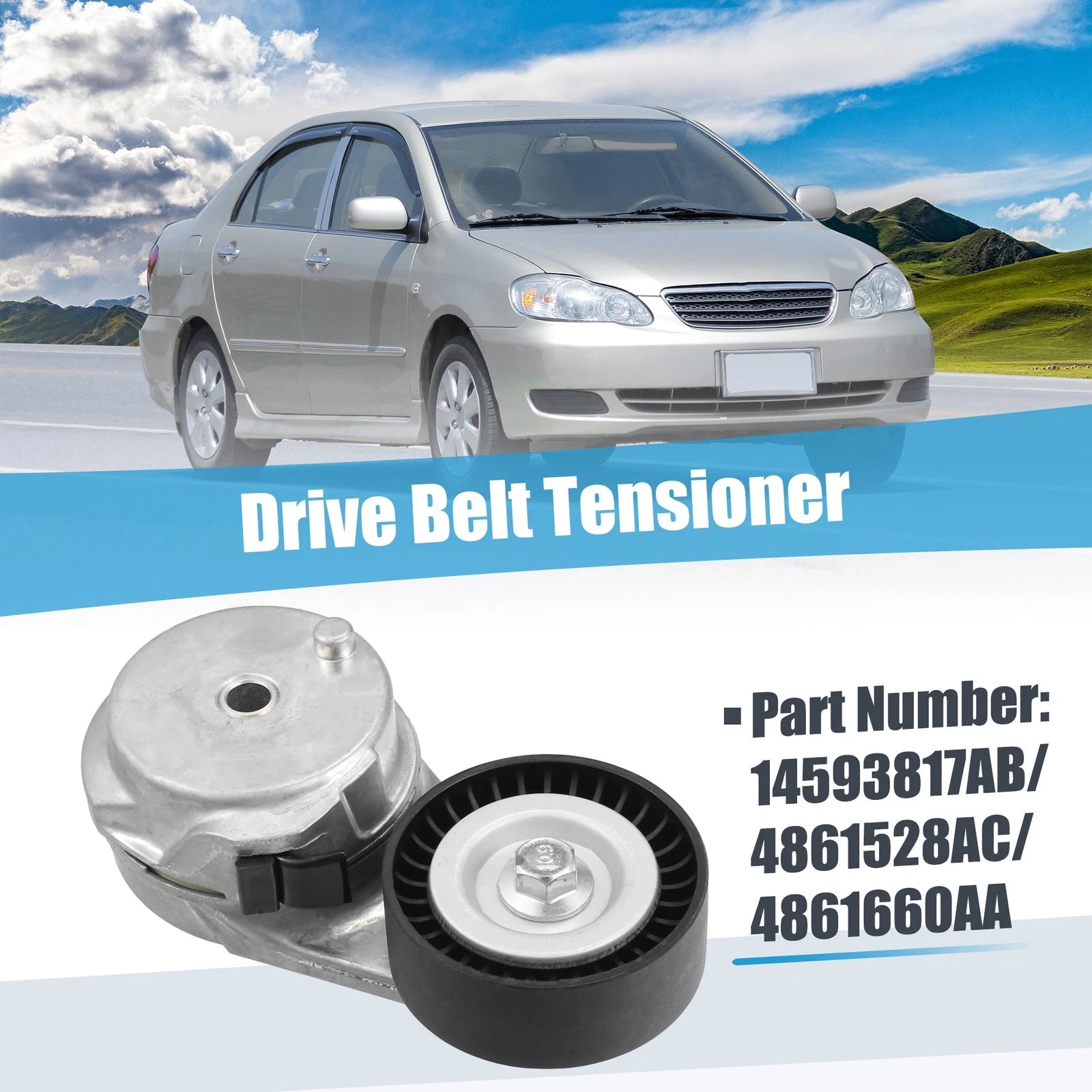 Belt Tensioner Pulley Assembly Replacement for Dodge Charger (2006–2010)