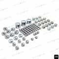 87pc Chrome Bolt Cap Dress for Harley Softail (2000–2006)